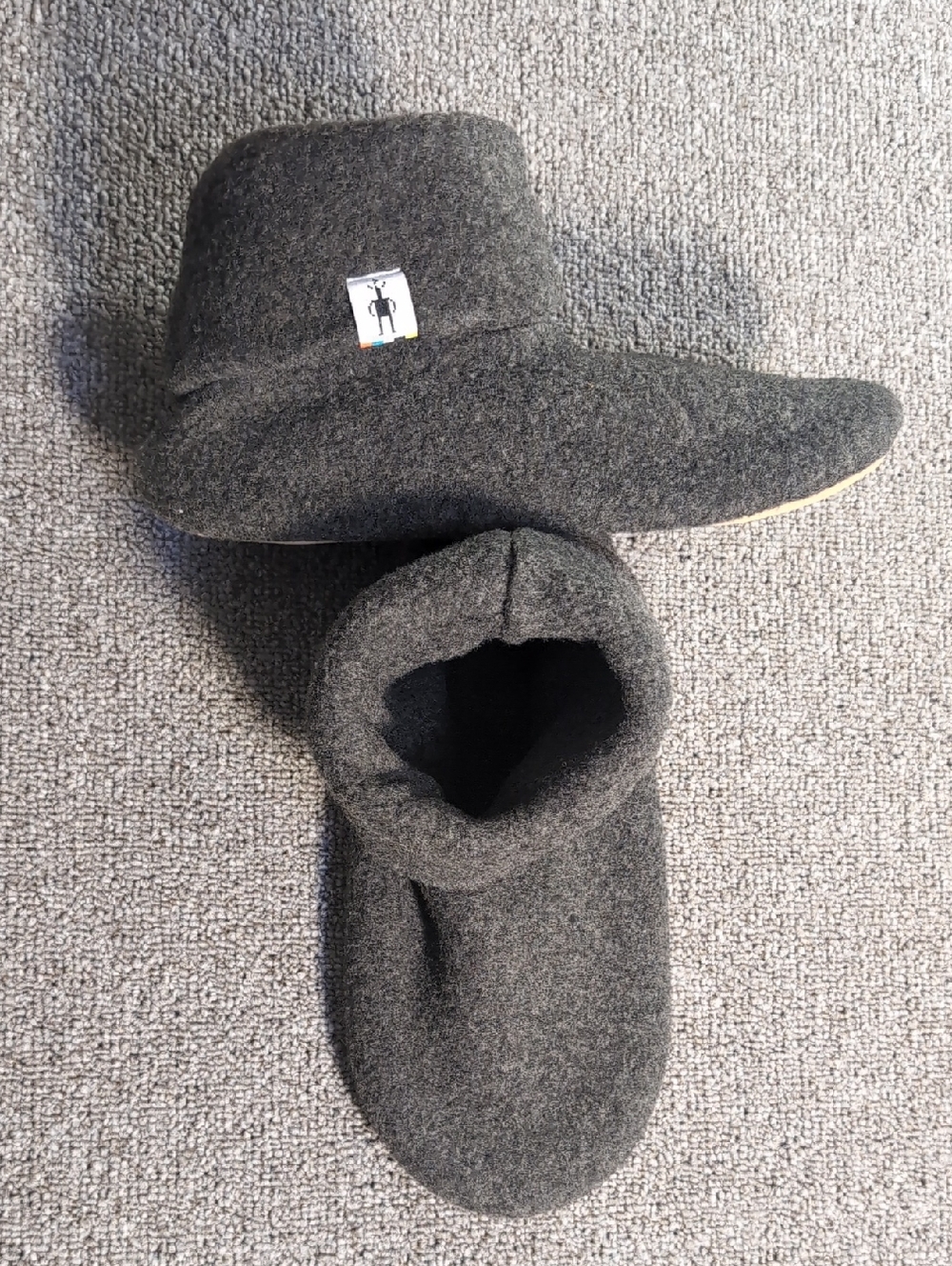 Smartwool | Second Cut Fleece Slipper Size Large In Charcoal Gray